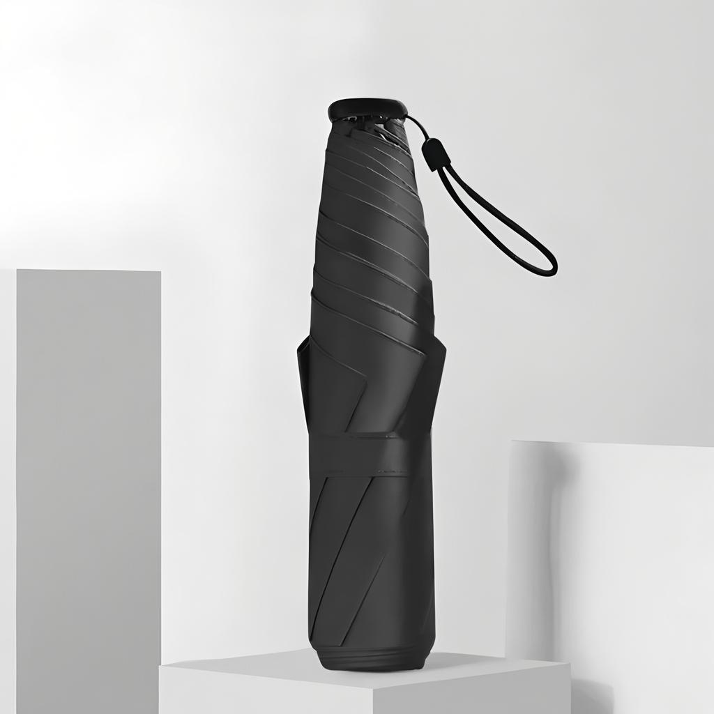 Japanese Ultra-Light 6-Bone Ultra-Light Feather Umbrella Vinyl Sun Protection Sunshade Folding Girl Portable Pencil Umbrella