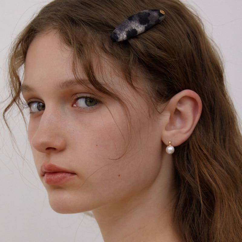 OVLA classic leopard hair pin_short HP034