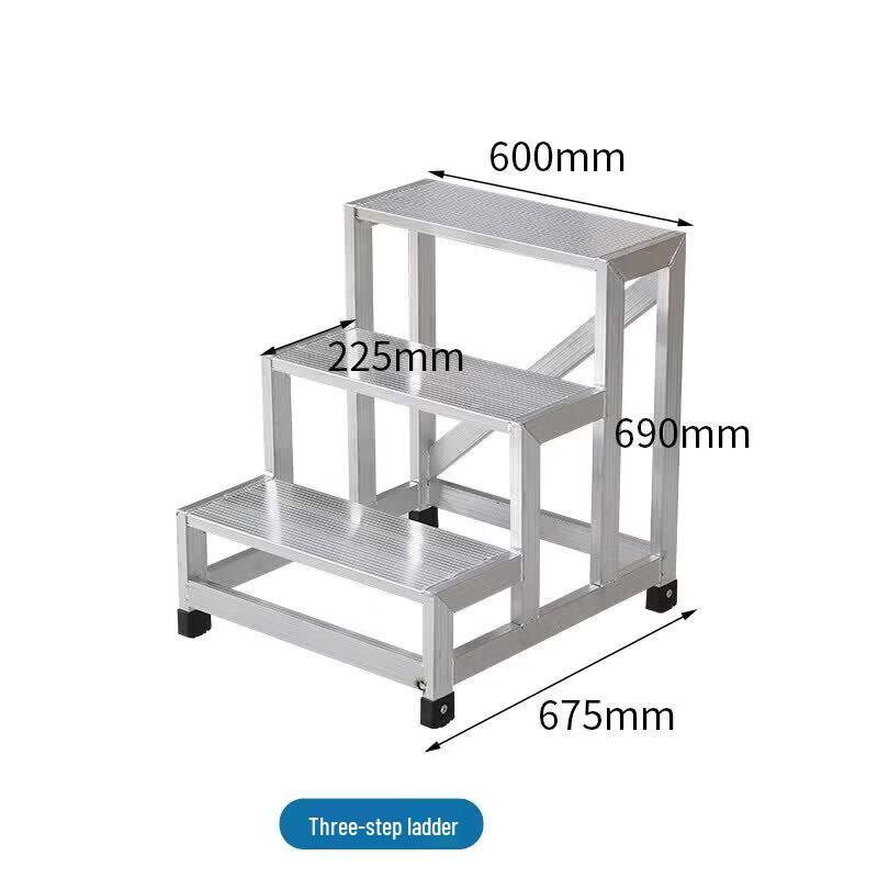 JINGGENG Industrial Aluminum Mobile Platform Ladder
