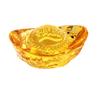 Chinese Style Citrine Ingot Gold  Glass Colored Glaze Wealth Money Craft
