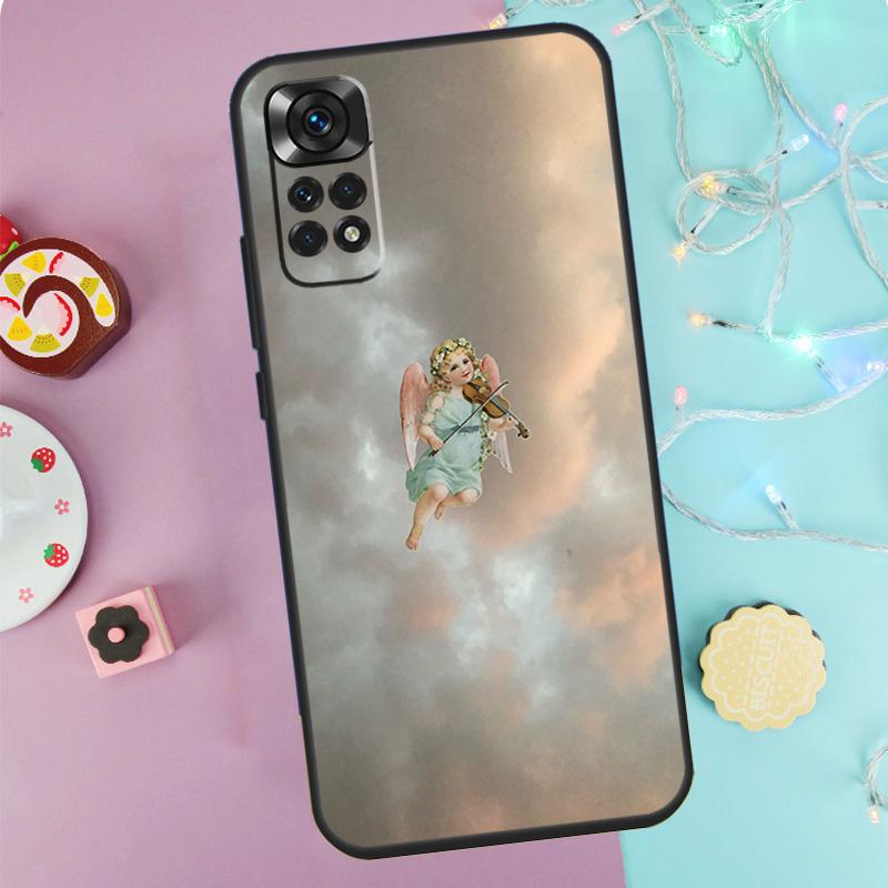 Эстетичный чехол «Ангел эпохи Возрождения» для Xiaomi Redmi Note 9 10 11 12 13 14 Pro 9S 10S 11S 12S Redmi 14C 10C 12C 13C