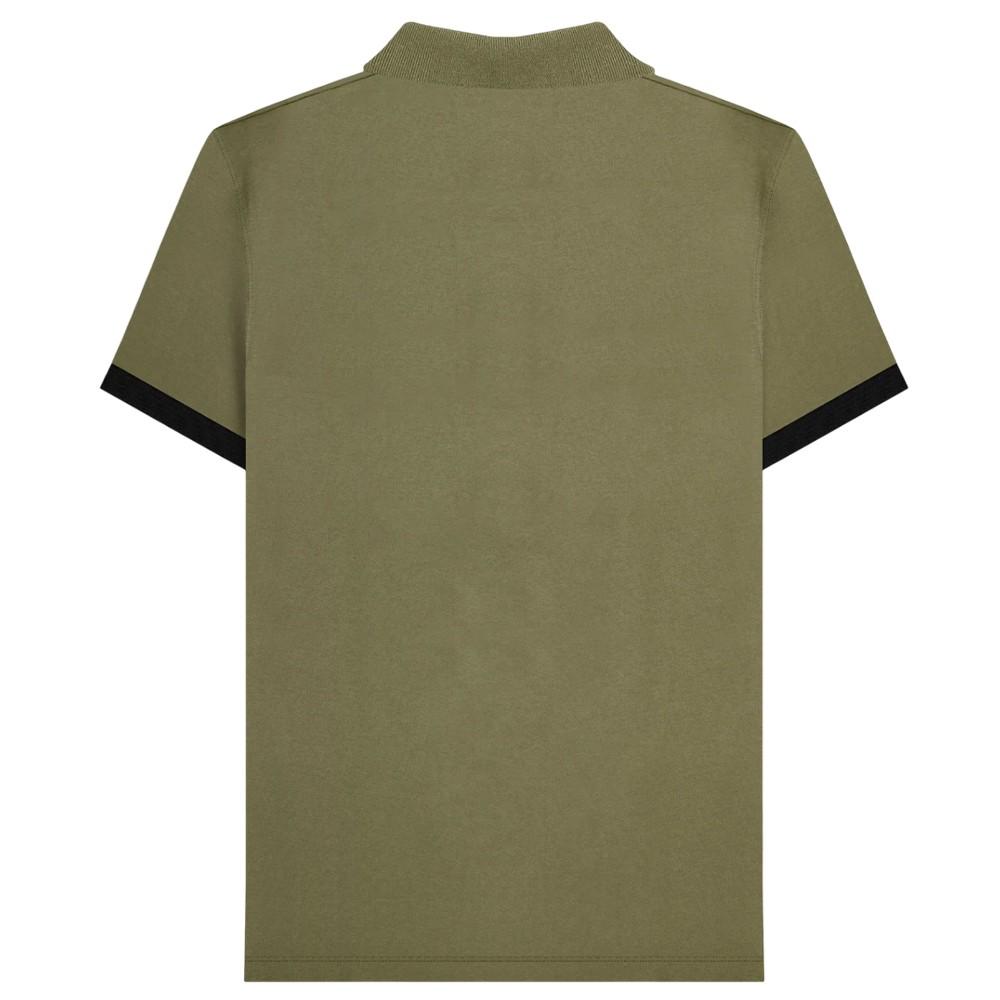 Lambretta Mens Contrast Panel Vintage Polo Shirt