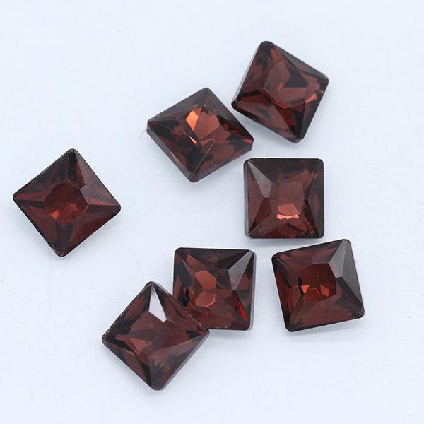 Multi-Colored Square Crystal Glass Gems – Decorative Artificial Stones for Clothing, Shoes, and Packaging