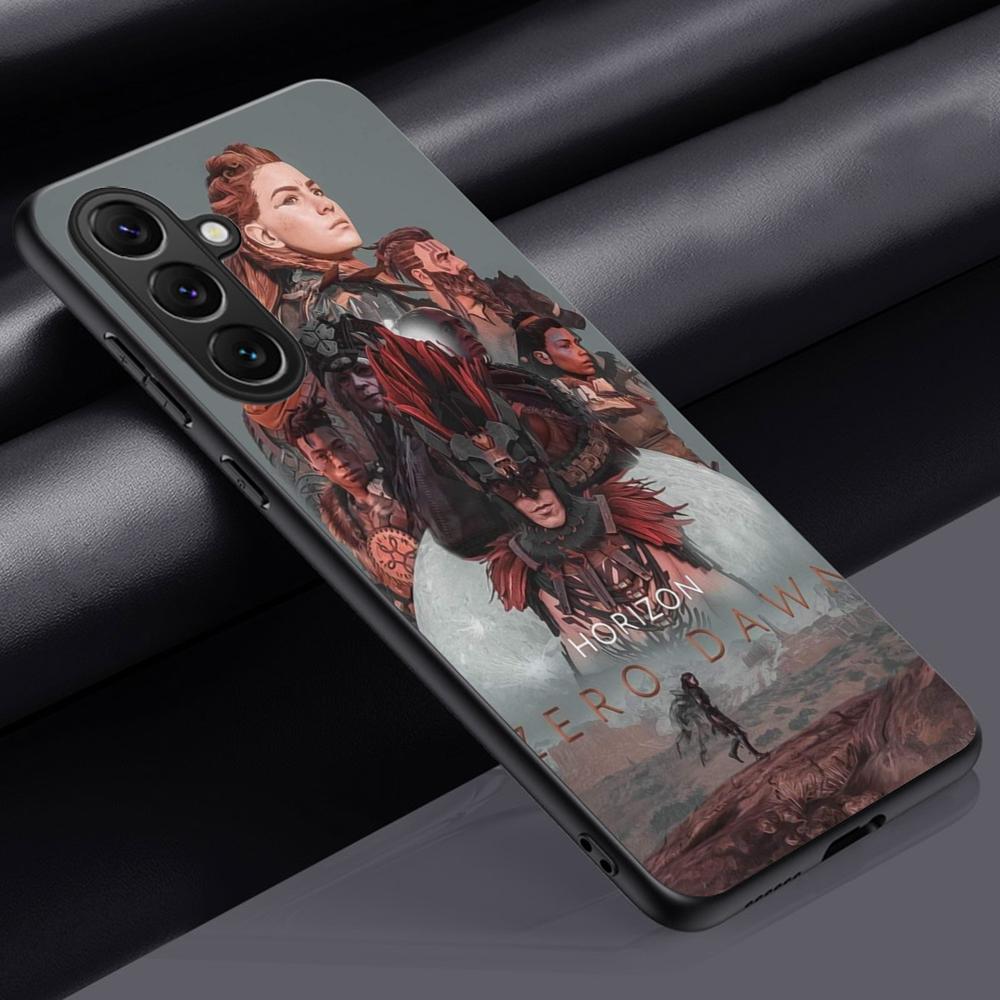 Игровой Horizon Zero модный плакат Чехол для телефона Для Samsung Galaxy S26 S25 S24 S23 S22 S21 Plus Ultra Note20 Мягкий Черный
