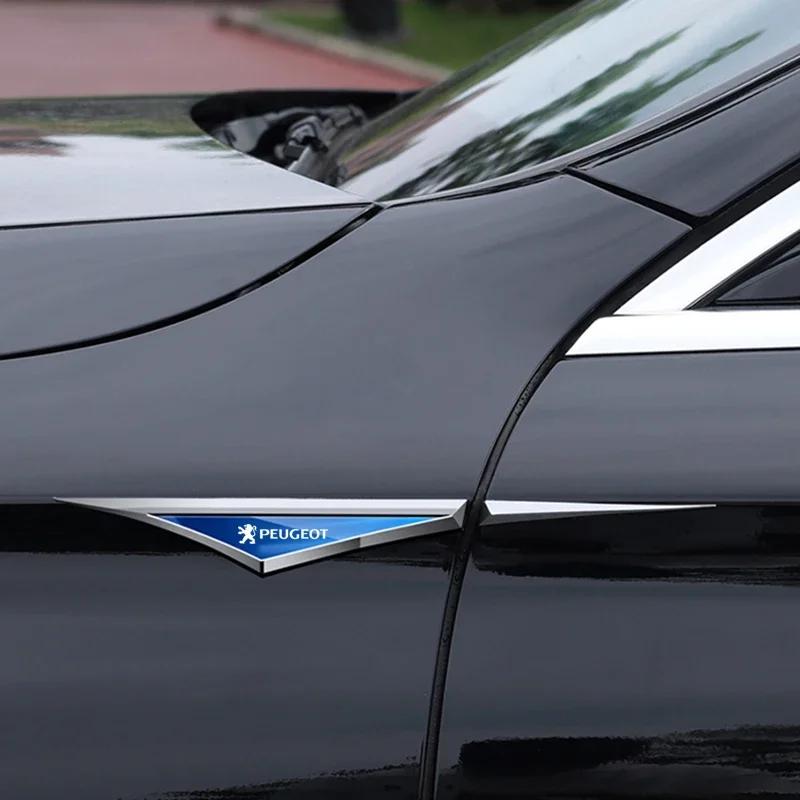 Автомобильная наклейка 2025 Горячая буква-эмблема для автомобиля Наклейка на крыло Лезвие Защитные наклейки на кузов Для Peugeot 407 508 2008 5008 307 308 3008 20