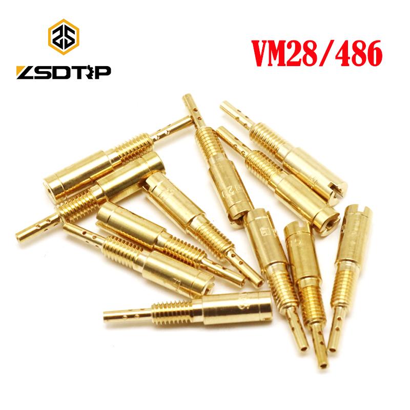 ZSDTRP 12pcs Mikuni Carburetor Pilot Jets Slow Jet For Mikuni HS40 HSR42/45/48 RS34-RS40 TM33 TM36 TM40 VM28/486Carburetors Jets 7