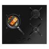 Gas Hob 3 Burners Bolero Squad G 3400S Nano Glass Cecotec
