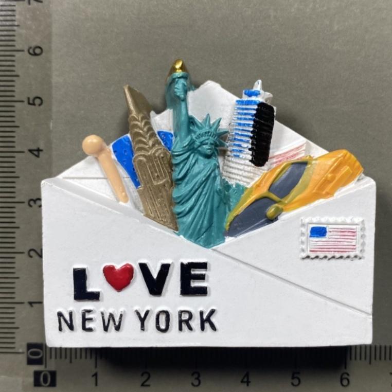 Нью-Йорк, США Наклейки на холодильник Туристические сувениры Наклейки на холодильник Украшения для дома