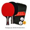 Ping Pong Racket 2 Rackets & 3 Balls Table Tennis Paddles Professional Ping Pong Paddle with Bag for Beginners Training Game