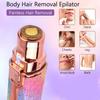 Удаление волос на лице для женщин, средство для удаления волос 2 в 1, триммер для волос, перезаряжаемый эпилятор для бровей, бритва для персикового пуха, губ, подбородка, рук