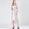 Sexy Sequin Perspective Long Sleeve Maxi?Coat Gown Cardigan