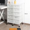 Wrought Iron A4 File Rack with Drawers - Under-Desk Document Storage Cabinet & A3 Classification Organizer