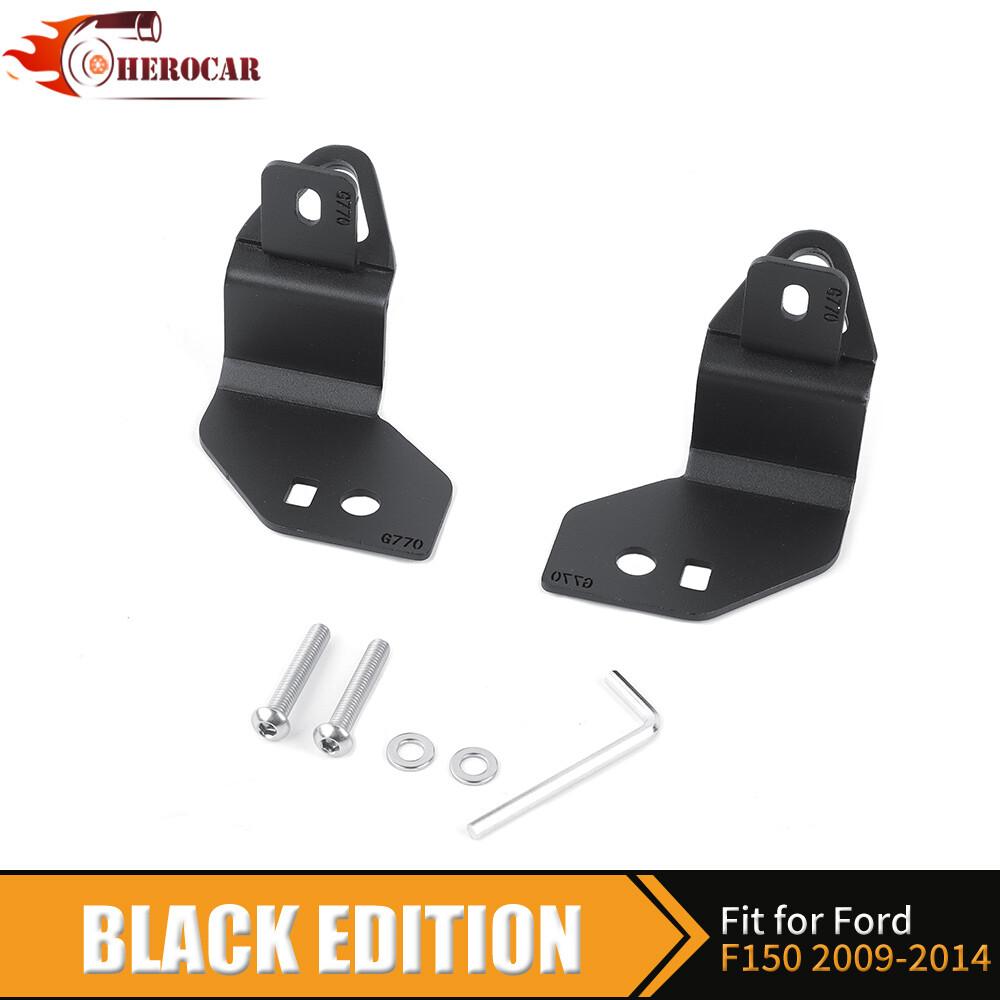 Black Tailgate Tie Down Hooks Cargo Bed Anchor Rings Trim For Ford F150 09-14 US