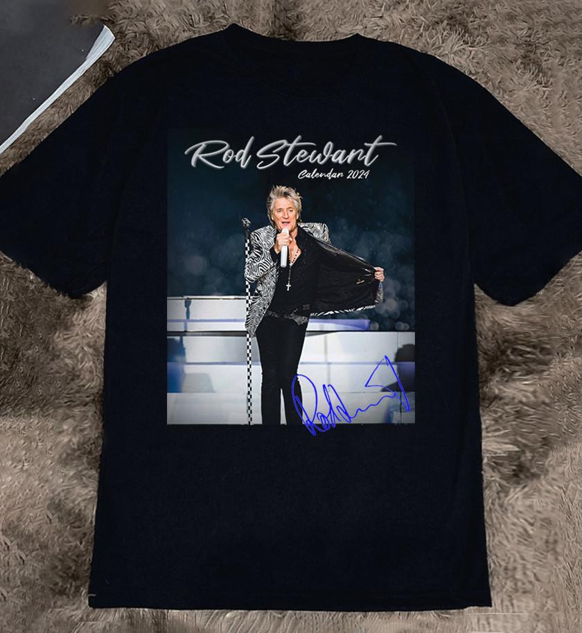 Rod Stewart In Concert 2024 Signature Unisex TShirt All Size S To 5XL QX70 Unisex T-Shirt