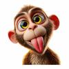Funny Monkey Vinyl Decal Waterproof Self-Adhesive Car Bumper Sticker Rear Window Laptop Auto Parts HE234