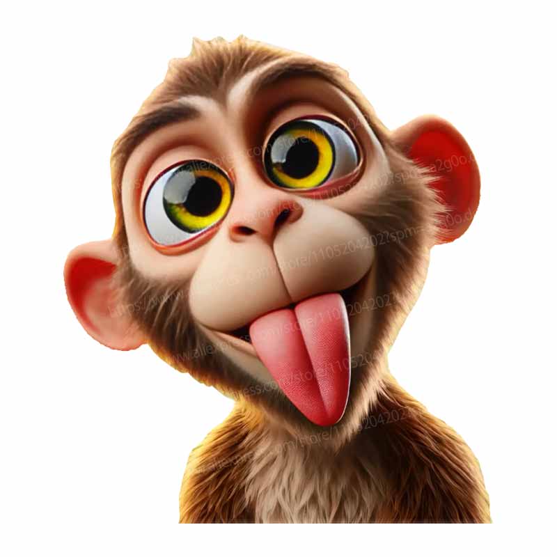 Funny Monkey Vinyl Decal Waterproof Self-Adhesive Car Bumper Sticker Rear Window Laptop Auto Parts HE234
