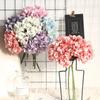 Hydrangea Artificial Flowers Bouquet Boho Home Bedroom Decor Wedding Decoration Craft Vases Flower Arrangement Accessories