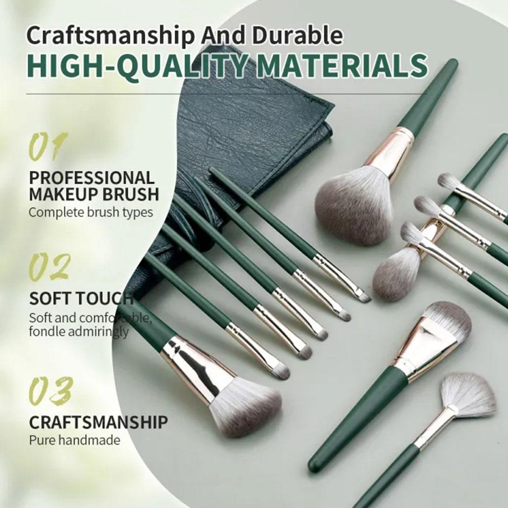 НОВЫЙ Набор из 14 кистей для макияжа для девушки Мягкая щетина Для всего лица Кисть для пудры Тени для век Профессиональная косметическая кисть Инструменты для макияжа