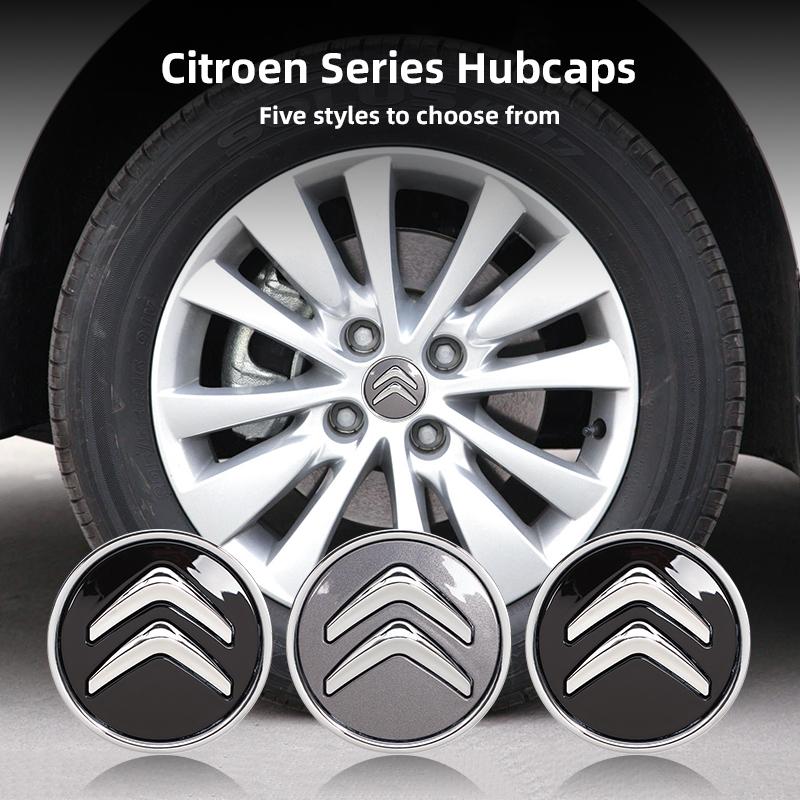 4Pcs Car Emblem Wheel Center Cover Hub Accessories For Citroen C8 DS3 C6 C3 Vts C4 Saxo C4L C5 C2 Xsara C3-XR Picasso Berlingo