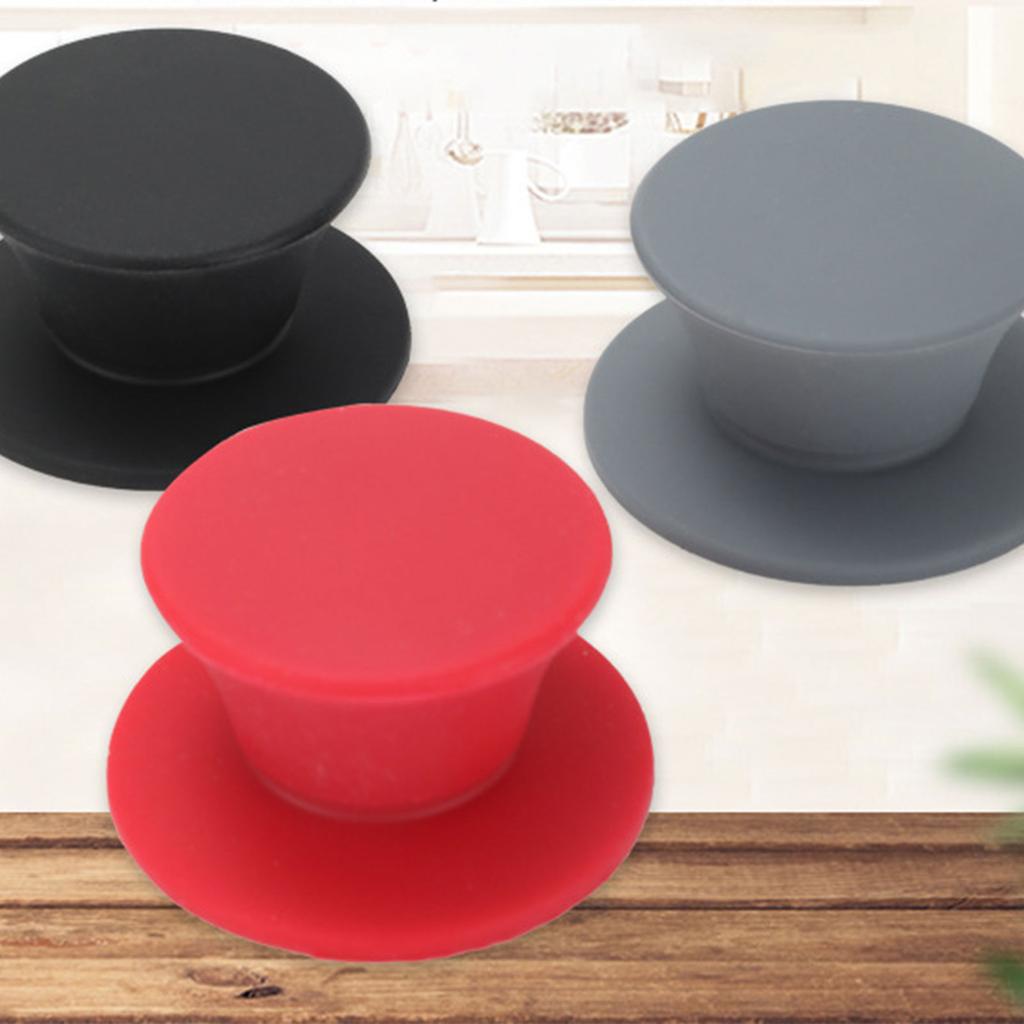 Силиконовая крышка для кастрюли Силиконовая ручка для крышки кастрюли Силиконовая ручка-кнопка для крышки кастрюли Универсальные кухонные инструменты Подходят для домашнего использования