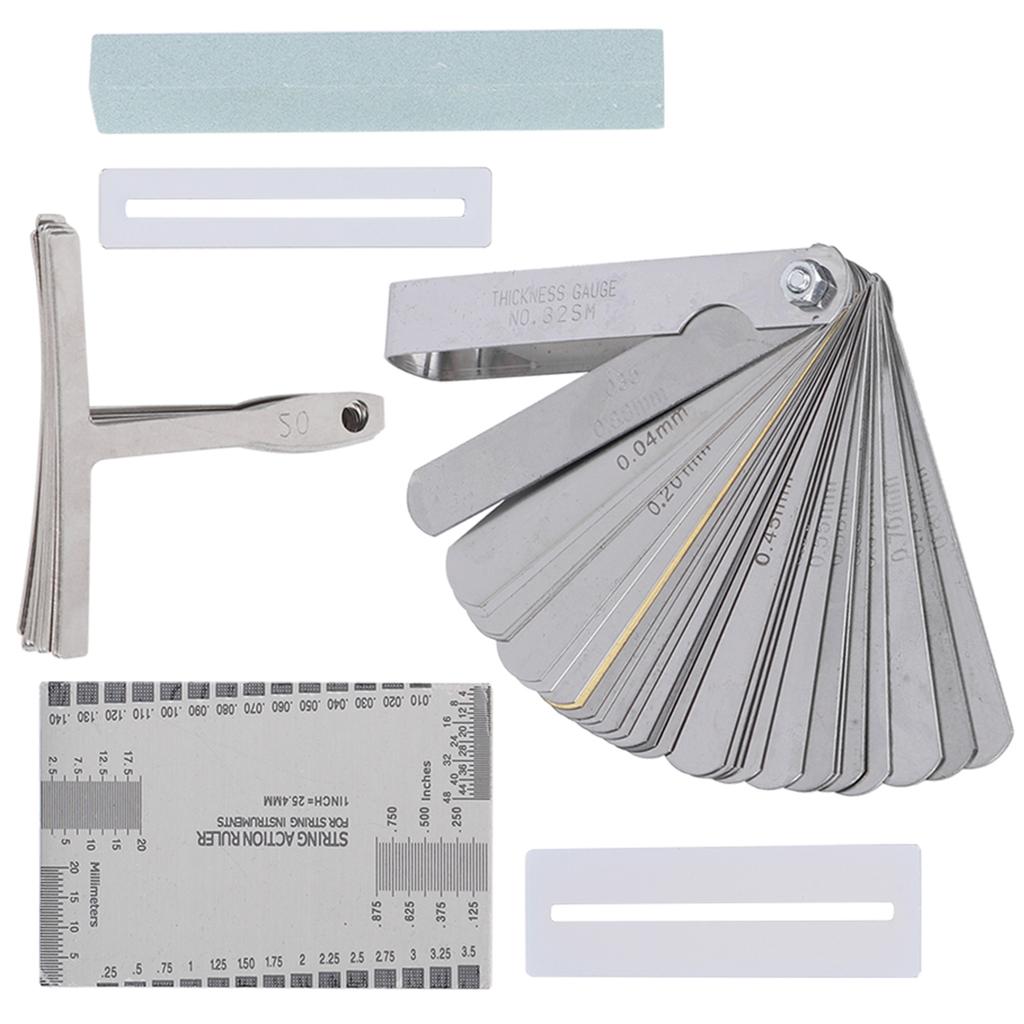Guitar Tool Set Including Sander Radius Gauge String Action Ruler Fingerboard Guards