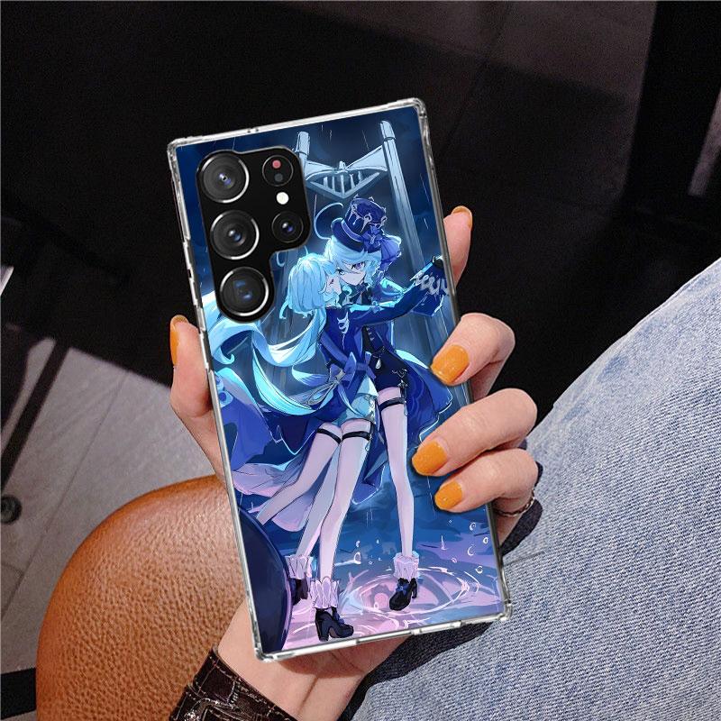 Genshin Impact Furina Phnoe Case for Samsung Galaxy S26 S25 Edge S23 S24 Ultra S22 Plus S21 S20 FE Unique Cover Soft Coque Galax