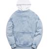 Kith Two Tone Indigo Hoodie Light Indigo Unisex Tops Blue KH2322-402