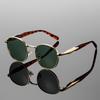 Vintage Round Sunglasses Men New Fashion Classic Metal Rim Sun Glasses Retro Trendy Luxury Brand Design Outdoor Shades