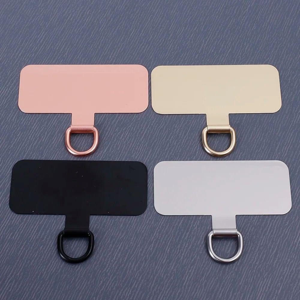 Universal Mobile Phone Sling Rope Card Clip Aluminum Alloy Phone Lanyard Gasket Patch