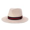 Мужская женская соломенная шляпа Fedora в стиле панамы в стиле пэчворк, соломенная шляпа от солнца, летняя шляпа