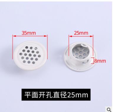10pcs Stainless Steel Round Ventilation Cover Air Vent Louver Mesh Hole for Wardrobe Shoe Cabinet Furniture Accessories