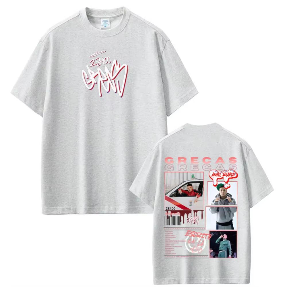 Rapper Grecas Tour 2026 Album Print Tshirt Unisex Women Fashion Tshirts Casual Short Sleeve Cotton Tee Shirt Streetwear