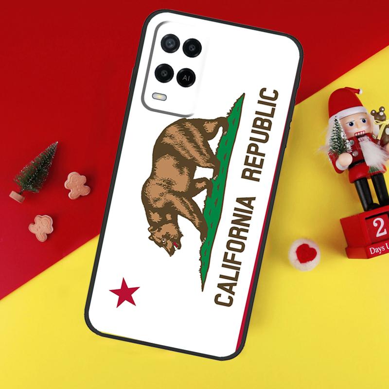 Чехол Флаг Калифорнии для Oppo A5 A6 Pro A15 A57 A17 A54 A74 A94 A76 A16 A96 A40 A60 A80 A18 A38 A58 A78 A98