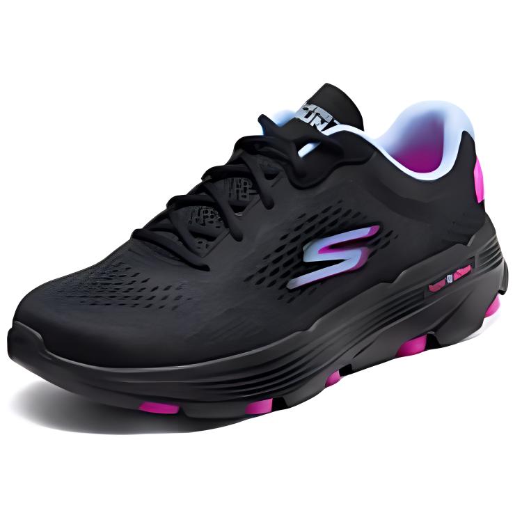 Skechers Go Run 7.0 Удобные Дышащие Прочные Низкие Кроссовки для Бега Женские Черные 129337-BBLP