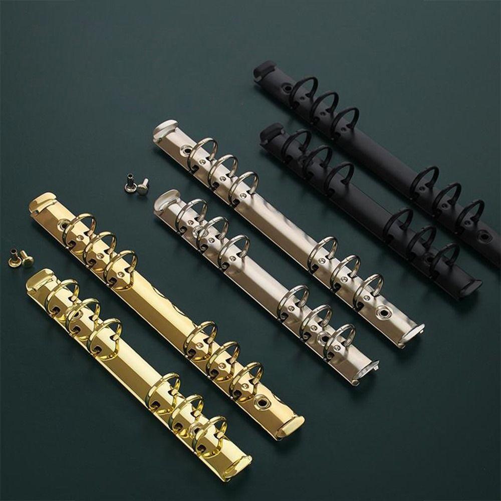 Paper Fasteners DIY Album Diary Paper Binder Paper Binding Clips Loose Leaf Ring A5 A6 File Folder