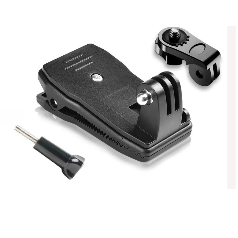 Backpack Strap Clip 360 Degree Rotation Hat Belt Clamp Mount For Gopro Hero 12 11 10 9 8 Action Camera Accessories