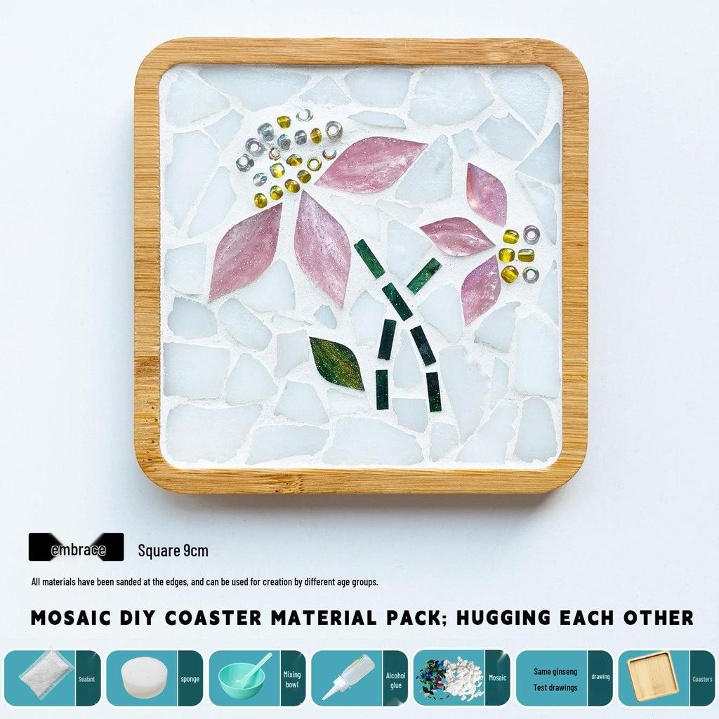 DIY Handmade Mosaic Coaster Kit for Students - Perfect for Kindergarten Activities and Halloween Crafting