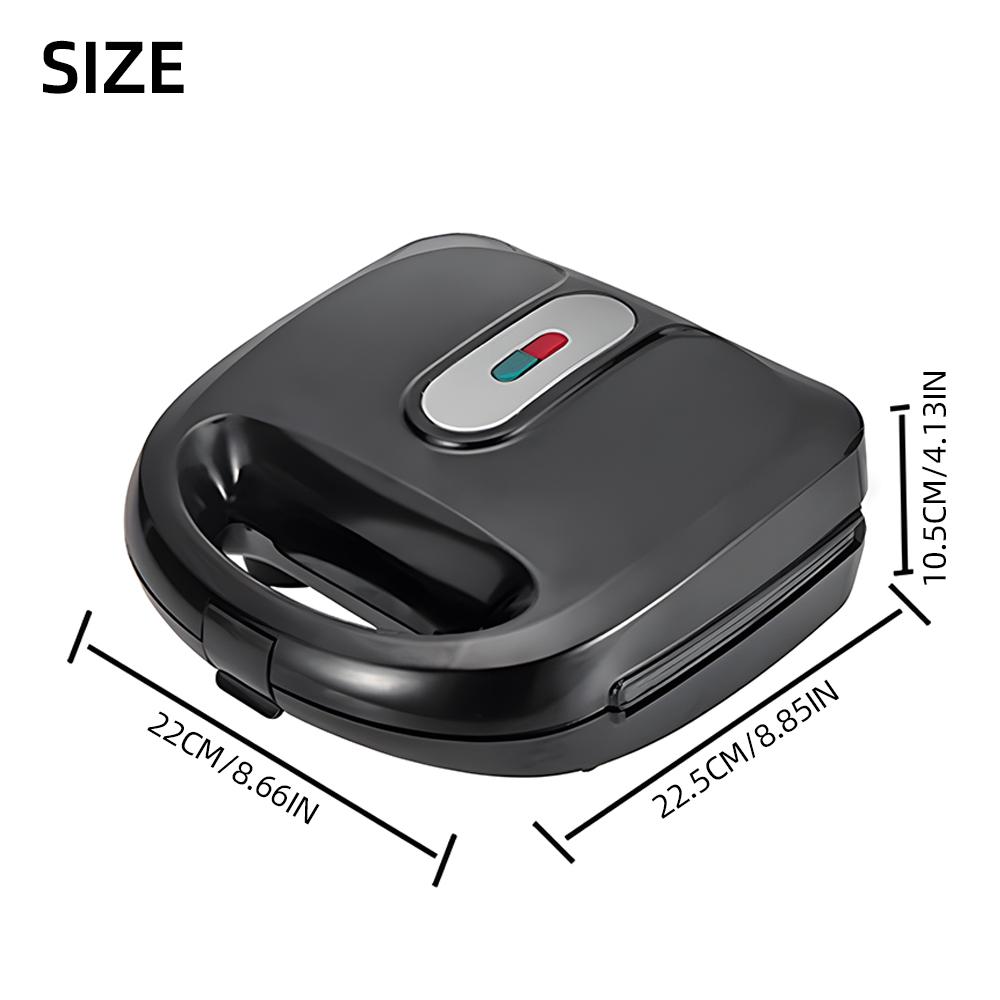 Вафельница 6 в 1, двухсторонний нагрев, электрическая вафельница, 750 Вт, со съемными антипригарными пластинами