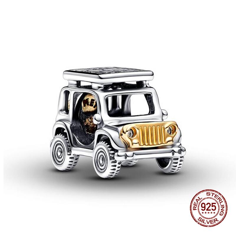 Charms Copper Off-Road Vehicle Series Charms Beads Fit 3Mm Original Bracelet Women Pendant Bead Diy Jewelry Gifts