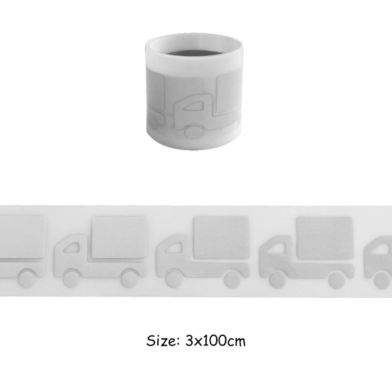 Серебряные светоотражающие ленты патч Высоковидимая виниловая пленка наклейки для одежды Diy Parches Ropa теплопередача фрукты декор патч 3x100 см