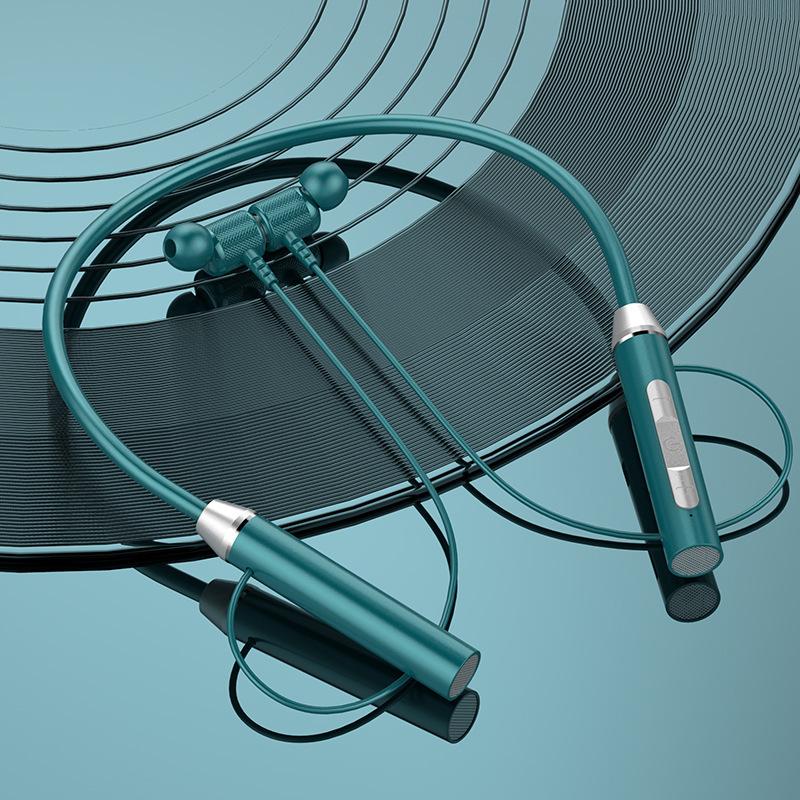 Беспроводная Bluetooth-совместимая гарнитура 5.2, подвесные шейные спортивные наушники со стерео шумоподавлением