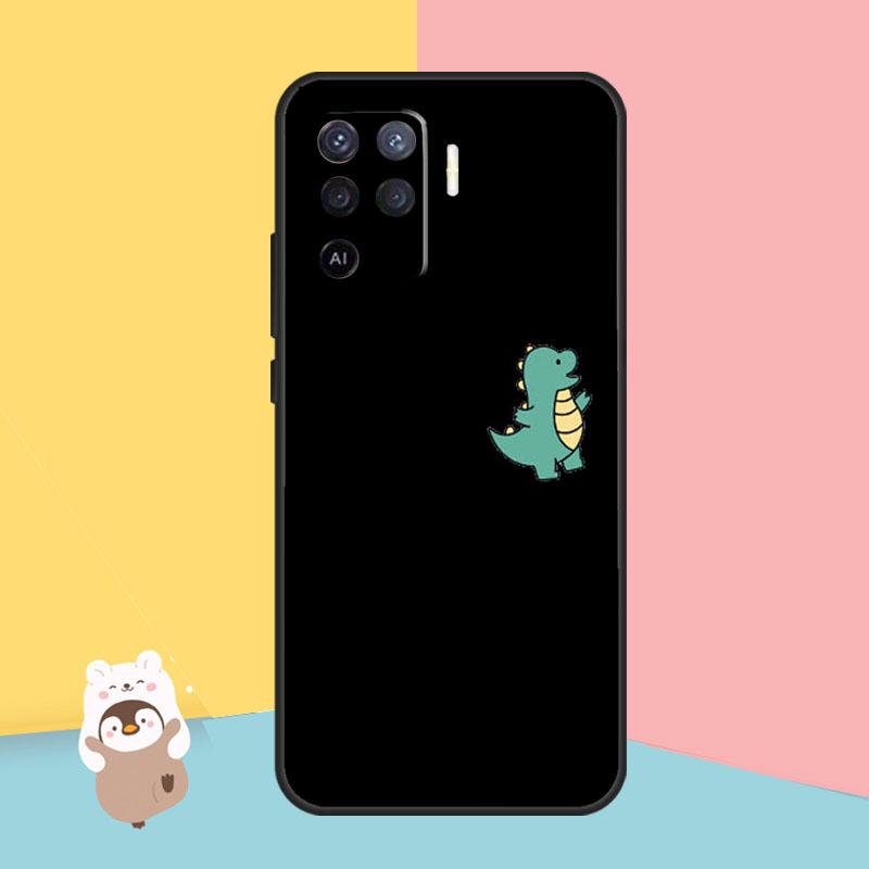 Милый мультяшный чехол с изображением пары динозавров для OPPO Find X5 X3 Lite Pro A15 A16 A52 A72 A5 A9 A31 A53 A83 A93 A54 A74 A94
