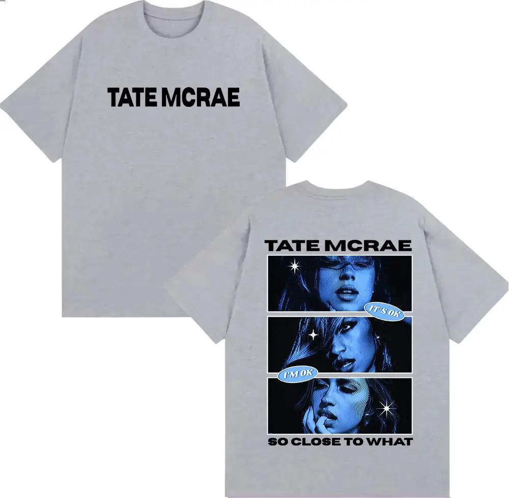 Весна-Лето 2026 Tate McCray X What Print Мужская и Женская Одежда Модная Эстетика Футболка с Коротким Рукавом