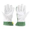 Pair Goatskin Leather TIG Oxyfluoride Welding Gloves Thermal Insulation Fireproof Soft Wear Resistant