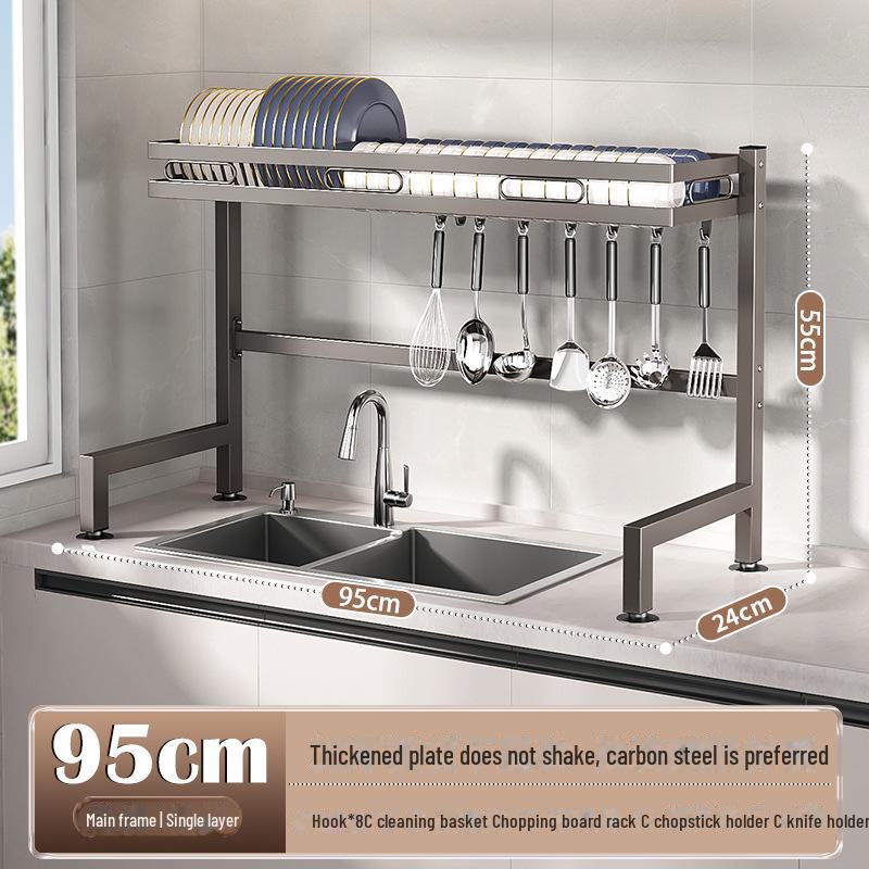 Многофункциональная кухонная мойка для хранения посуды и слива