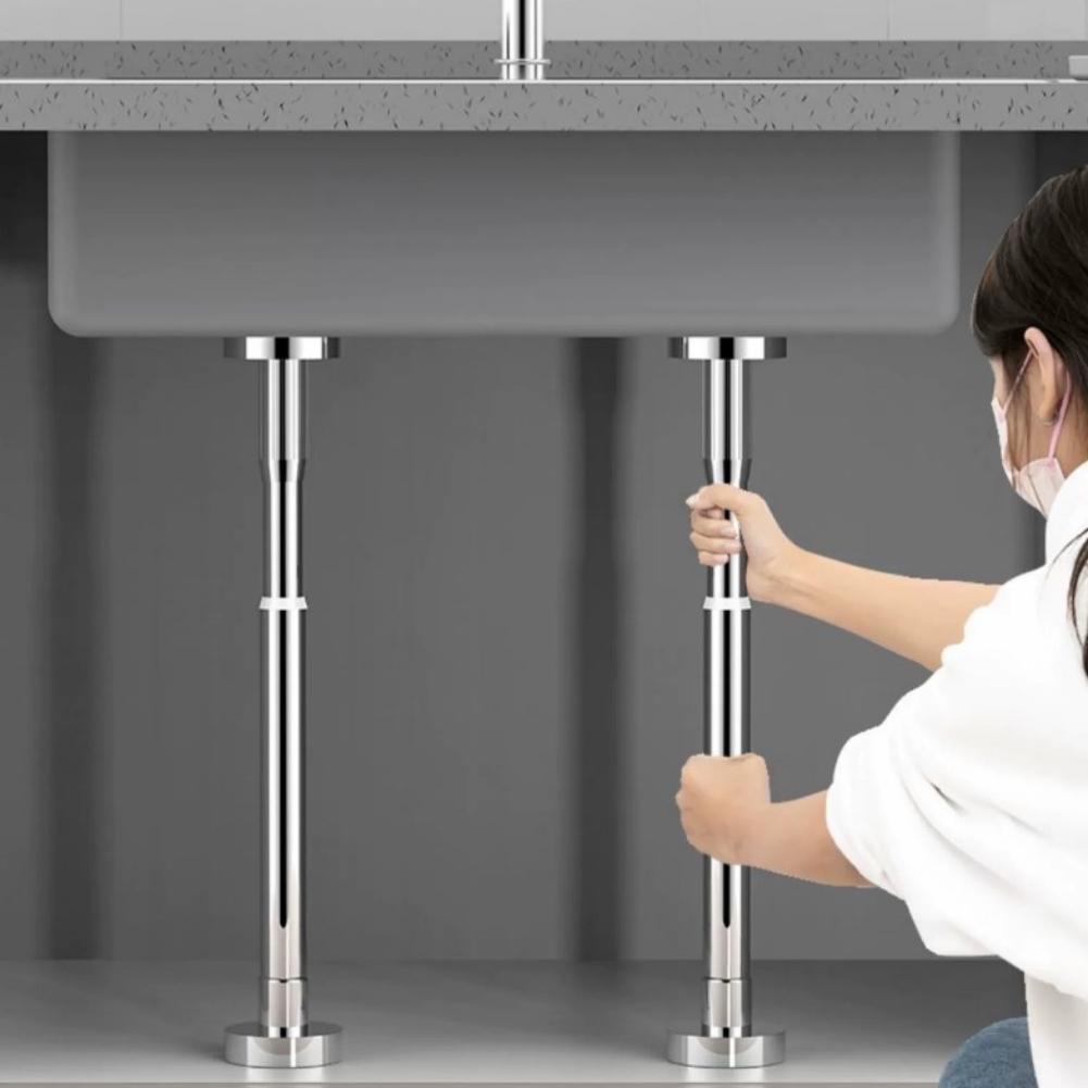 Adjustable Kitchen Sink Brackets with Robust Support for Double Bowl Sinks