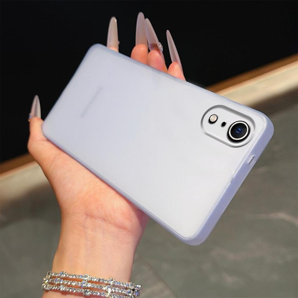 Полупрозрачный матовый чехол для телефона в цвете Моранди для iPhone XR Мягкий корпус из ТПУ