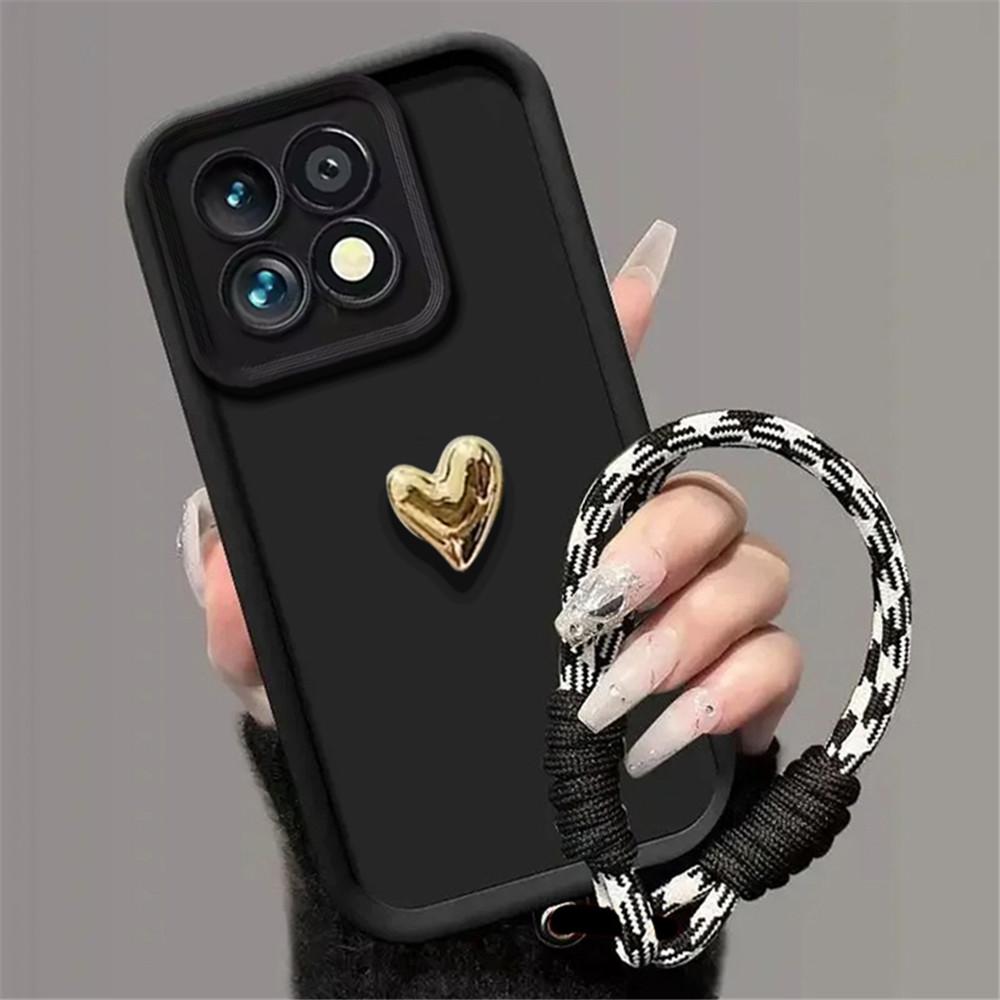 3D Гальванический Чехол-Сердечко для Телефона Motorola MOTO Edge 50 60 Fusion Edge 50 Neo Edge 50 Pro Ultra Ремешок Браслет Мягкий Чехол