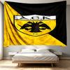 AEK Athens FC Print Tapestry - Portable Wall Decor Cloth, for Home, Dorm, Travel, Bedroom, Living Room - Ideal Birthday Housewarming Gift