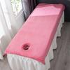 Коралловый флис Покрытие для массажного стола Салон Красоты Постельное белье для массажного стола SPA Накидка на массажный стол с отверстием для лица Украшение для кровати в спа-салоне